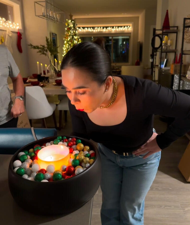 Forgot to put the candles on the cake!