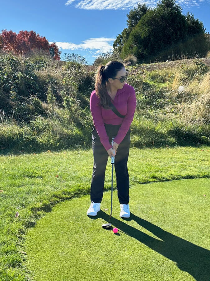 Working on my golf game